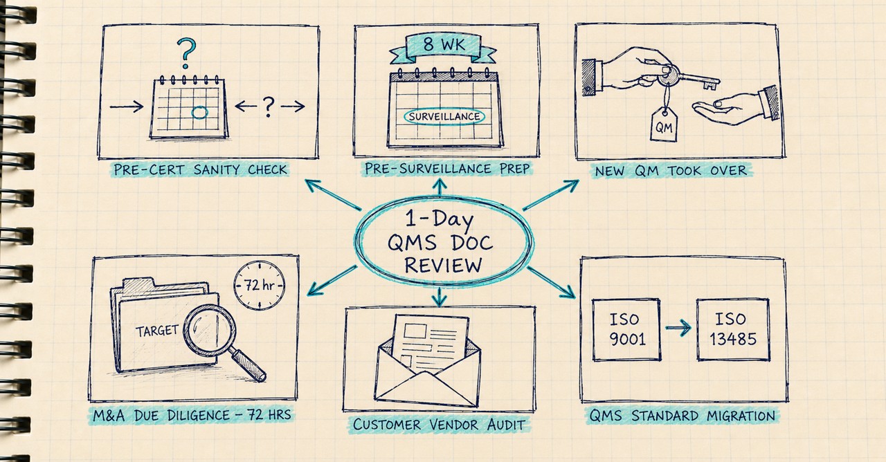 Six Situations Where a One-Day QMS Document Review Is the Right Call